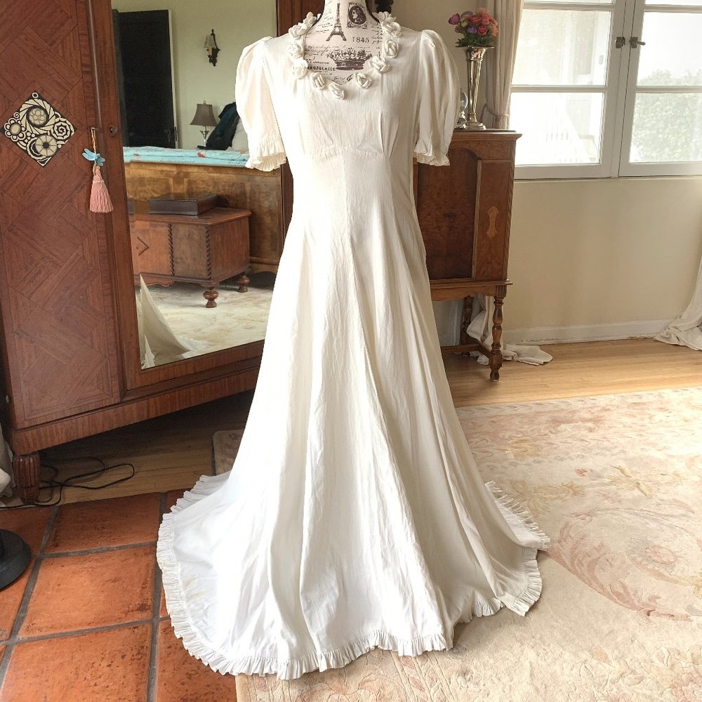 Vintage Wedding Dress 1940's-1950's
